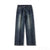 Wide Leg Jeans Men Baggy Pants Loose Dark Blue Stretch Denim Pants For Man 2024 Autumn New Arrival Men's Clothing Male Trousers 