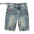 2024 Men Denim Shorts Jeans Summer Shorts Knee Length Pants Retro Blue Fashion Pockets Designer Slim Straight Vintage Cowboys 