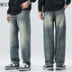 Wide Leg Pants Men Baggy Jeans Loose Fit Streetwear Casual Denim Pants Straight Mens Clothing High Quality Jeans Brand Cowboys 