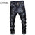 KSTUN Ripped Jeans Men Dark Blue Stretch Slim Fit Distressed Streetwear Denim Pants Casual Retro Biker Jeans Man Trousers Hiphop 