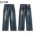 KSTUN Wide Leg Jeans Men Baggy Pants Loose Straight Cut Stretch Men's Trousers Fashion Pockets Designer Male Jeans 2024 New Kpop 