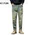 Hip Hop Jeans Men Loose Fit Harem Pants Oversize Jeans For Man Ripped Streetwear Torn Jeans Denim Trousers Male Vintage Clothes