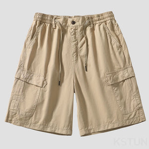 2024 Summer Casual Shorts Pants Men Wide Leg Loose Fit Khaki Black Pink Baggy Shorts For Man Cargo Pants Outdoor Beach Pants 