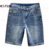 Men's Summer Shorts Jeans Men Denim Shorts Slim Straight Blue 2024 Summer Knee Length Pants Casual Streetwear Men's Clothing