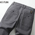 KSTUN Men's Luxury Clothing Men Gray Pants Stretch Streetwear Straight Cut Mens Clothing Business Casual Pants Trendy Oversized