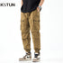 Mens Harem Pants Loose Casual Joggers Sweatpants Men Cargo Pants Pleated Tapered Multi