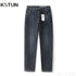 KSTUN Jeans Men Harem Pants Slim Fit Blue Stretch Casual Denim Pants Streetwear 2024 Spring And Autumn Men's Trousers Clothing