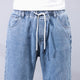 KSTUN Loose Fit Jeans Men Baggy Pants Light Blue Wide Leg Elastic Waist Casual Denim Pants Male Long Trousres Men's Clothing 