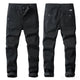 KSTUN Fashion Men Pants Stretch Black Pants Straight Fitness Business Casual Trendy Pockets Desinger Streetwear Men's Trousers 