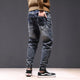 KSTUN Harem Jeans Men Jogging Pants Streetwear Motocycle Elastic Waist Drawstring Designer Casual Denim Pants Men Riding Jeans 