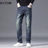 KSTUN Straight Jeans For Men Regular Fit Mens Denim Pants Stretch Retro Blue Streetwear Casual Men's Trousers Vintage Clothing