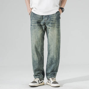Baggy Jeans Men Wide Leg Pants Casual Oversize Jeans For Men Clothing Loose Fit Streetwear Vintage Male Denim Trousers 2023 New