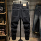 Black Jeans For Men Loose Fit Stretch Baggy Wide Leg Casual Denim Trousers Oversized Streetwear Jean Homme Fashionable Cowboys