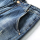 KSTUN Jeans Men Harem Pants Stretch Retro Blue Loose Fit Patchwork Streetwear Men's Trousers Casual Denim Pants Hip Hop Vintage