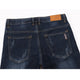 KSTUN Men's Jeans 2023 Summer Denim Pants Slim Straight Dark Blue Regular Fit Leisure Long Trousers Famous Brand Jean Men Hombre