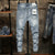 Ripped Jeans Men Skinny Light Blue High Street Style Male Jeans Elasticity Slim Fit Frayed Casual Men Pants Trousers Biker Jeans
