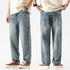 Wide Leg Jeans Men Baggy Pants Oversize Jeans Loose Fit Light Blue Streetwear Men's Clothing Denim Pants Casual Male Trousers